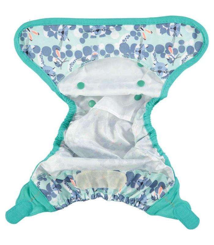 Cobertor de pañal reutilizable Snow Leopard Velcro