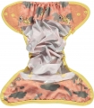 Cobertor de pañal reutilizable Cheetah Corchetes