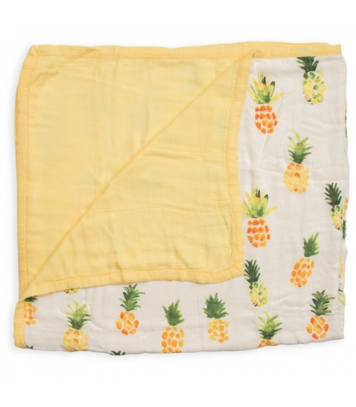 Manta Muselina Bambu Pineapple 120x120