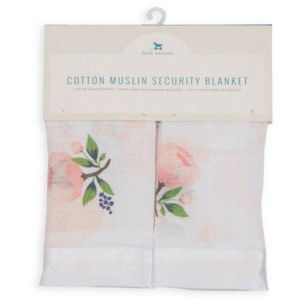 Muselina Algodon Watercolor Rose 40x40 2uds