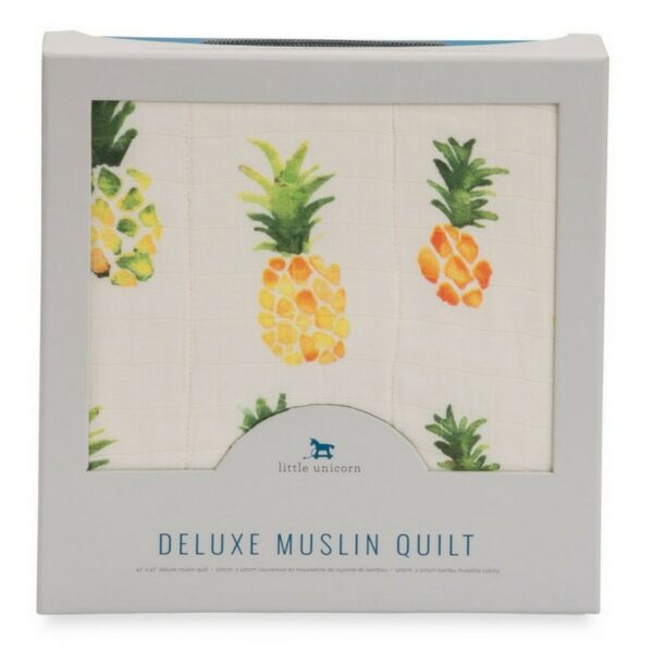 Manta Muselina Bambu Pineapple 120x120