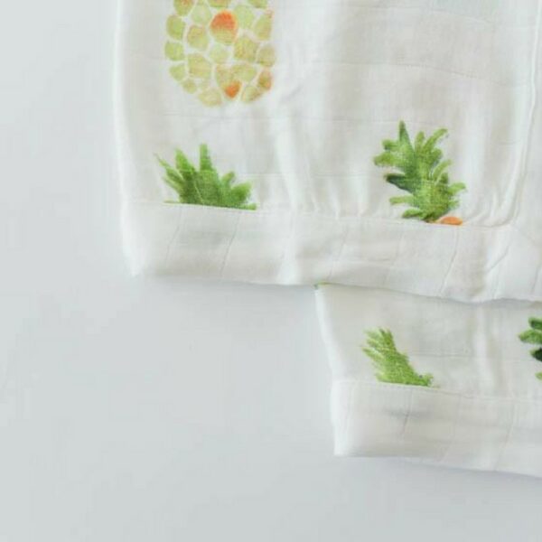 Muselina Bambu Pineapple 40x40 2uds