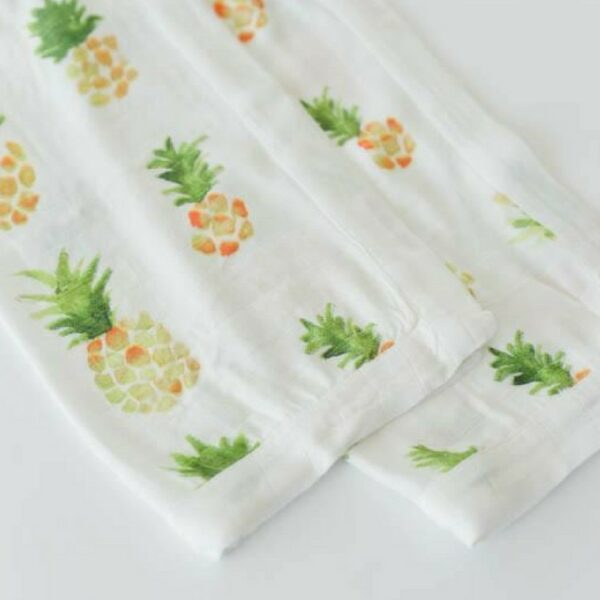 Muselina Bambu Pineapple 40x40 2uds