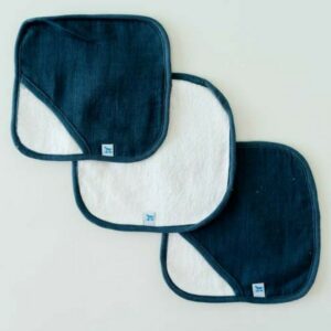Set Baño Algodon Indigo Wash