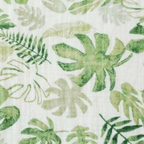 Muselina Algodon Tropical Leaf 120x120