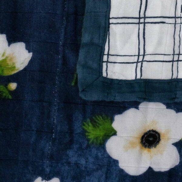 Manta Muselina Bambu White Anemone 120x120