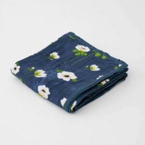 Manta Muselina Bambu White Anemone 120x120