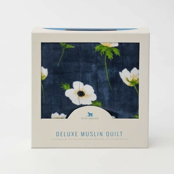 Manta Muselina Bambu White Anemone 120x120