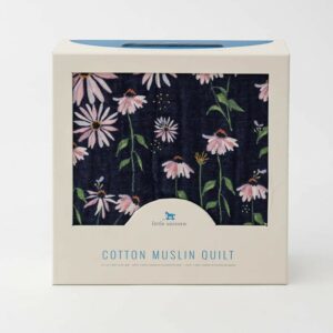Manta Muselina Algodon Dark Coneflower 120x120