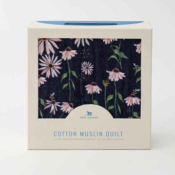 Manta Muselina Algodon Dark Coneflower 120x120