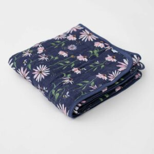 Manta Muselina Algodon Dark Coneflower 120x120