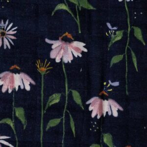 Manta Muselina Algodon Dark Coneflower 120x120