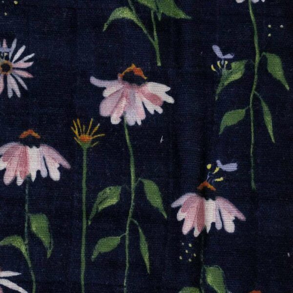 Manta Muselina Algodon Dark Coneflower 120x120